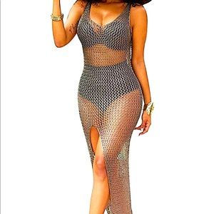 SOLD✨See through maxi dress swimsuit cover ✨